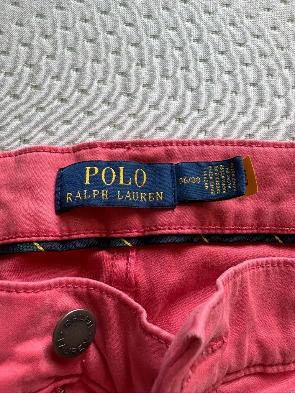 Men’s Polo Coral Pink Straight-Leg Jeans